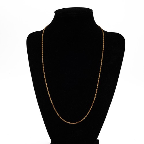 7 - 9ct gold rope twin necklace, 3.4 grams.