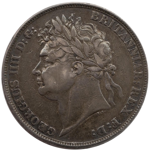 69 - 1822 Tertio George IV silver crown, 28 grams.