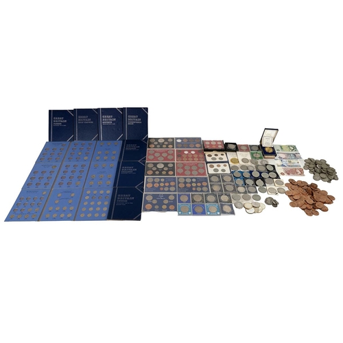 73 - Collection of pre-decimal coinage including 1,050g of silver currency, made up of 830g of pre-1947 5... 