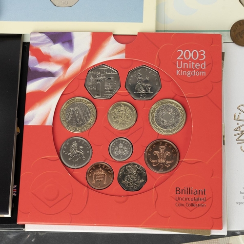 83 - UK Brilliant Uncirculated coin sets from 1980's to early 2000's (27 sets), commemorative crowns and ... 