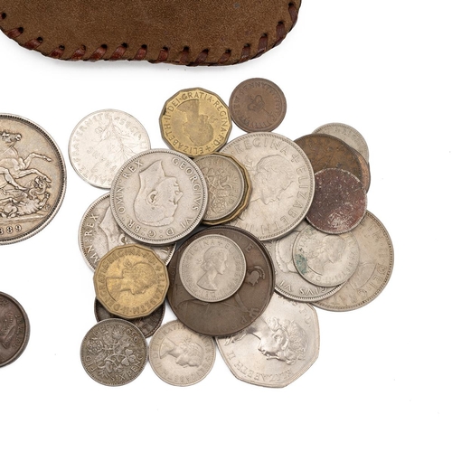 101 - Georgian and Victorian silver coinage to include crowns and a George 111 Bank token dated 1811 weigh... 