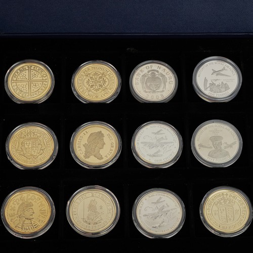 110 - Collection of silver commemorative Westminster coins along with various cupro crowns.