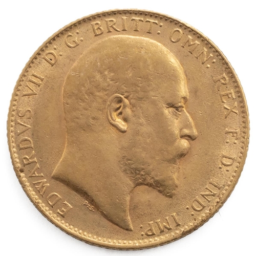 116 - Gold sovereign, London mint, 1910.