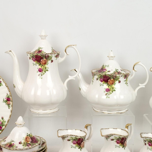 149 - Royal Albert 'Old Country Roses' tea and dinner ware, including teapot, coffee pot, tea and coffee c... 