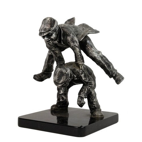 249 - A fine art limited edition aluminium sculpture by George Somerville, entitled 'Young at Heart'. With... 