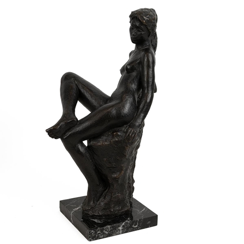 252 - Pilar Francesch (b1941, Spain), after, 'Venus' a limited edition patinated bronze (31/999) of a nude... 