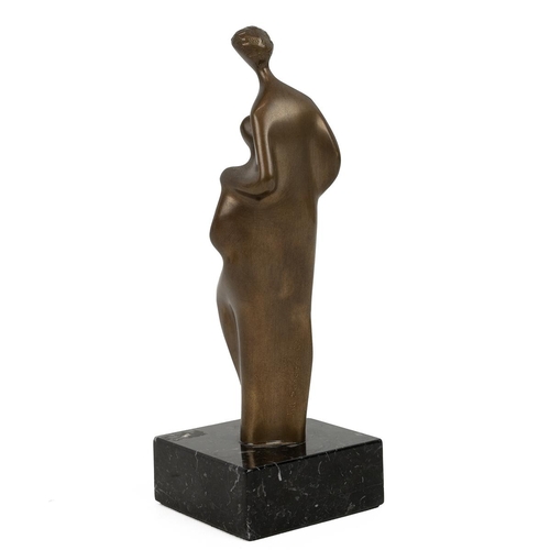 254 - Jill Cowie Sanders (b.1930, British), after, 'Familia' a limited edition (62/100) patinated bronze f... 