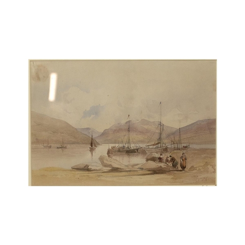 274 - 4 x pictures by various artistsLouise Hurt, Boats Lake scene - watercolourGeorgian Street SceneE T H... 