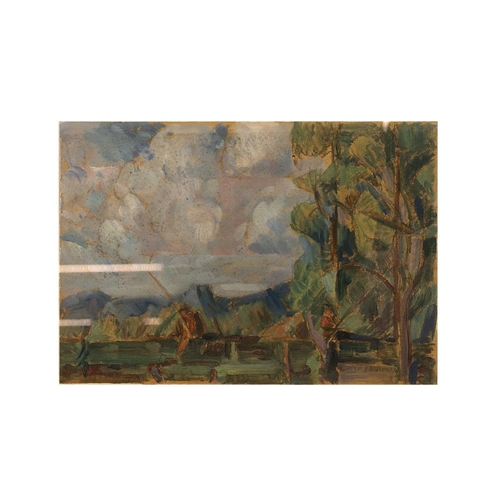 275 - Elliot Seabrooke (1886 - 1950 ) Oil on Board signed lower right in pencil Country Landscape 32cm x 2... 