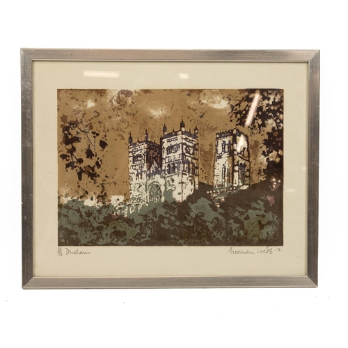 301 - Norman Wade (1922-2004, British) after -  limited edition (35/75) lithograph of Durham Cathedral sig... 