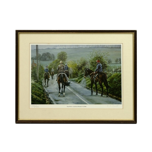 302 - Collection of six signed racing prints, all byt including A.J. Dent and D.M. Dent, 