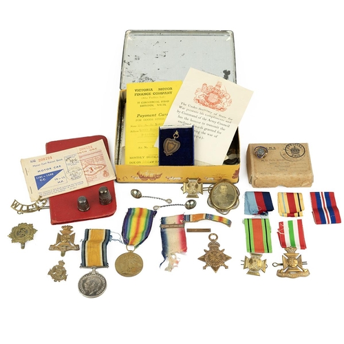 345 - Collection of WWI medals awarded to 