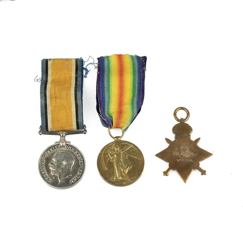 345 - Collection of WWI medals awarded to 