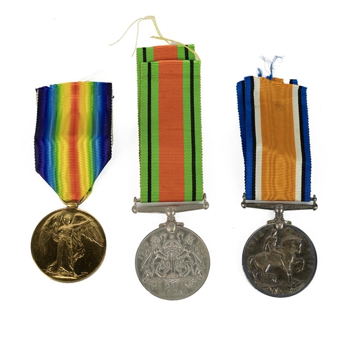 350 - Local Military interest- WW1 medals awarded to 88433.2.A.M FJ Cooper RAF. Victory and British War me... 