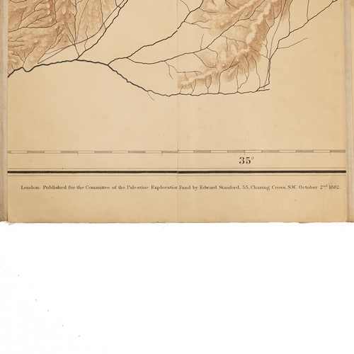 358 - Kitchener's Map of Western Palestine, circa Oct 1882. Title states: 'Map of Western Palestine from s... 