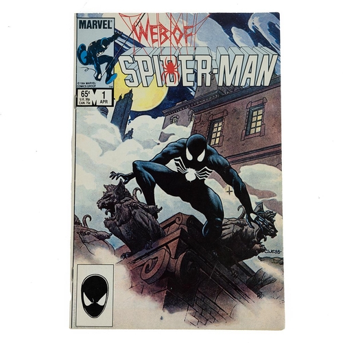 365 - Web of Spider-Man No 1 (1985 Marvel) First Issue of the third ongoing Spider-Man series with painted... 