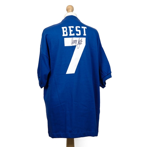 397 - 1968 Manchester United Wembley European Cup Final replica Best No 7 shirt signed by 'GEORGE BEST' wi... 