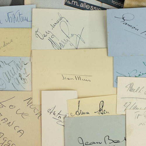 420 - Collection of entertainment autographs, including Roy Orbison, various 1940/50's film stars, Engelbe... 