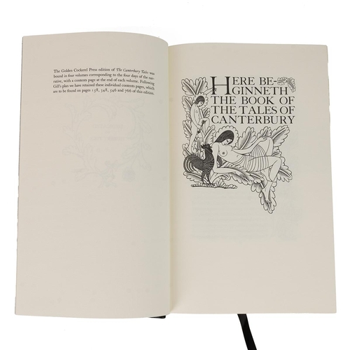 432 - The Canterbury Tales by Geoffrey Chaucer, book printed by The Folio Society Golden Cockerel Press, i... 