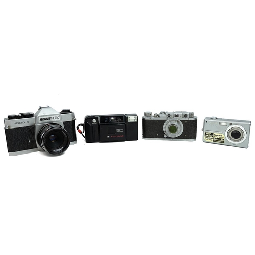 446 - Group of Cameras including Reeveflex 1000's & Fed 1D & Kodak. Ek160 instant and accessories.