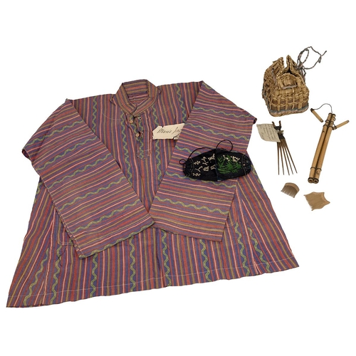 459 - Mans Jacket/ Baju- Malaysian - ref Leonard Wray & Collection Sakai Combs Flutes and a small wove... 