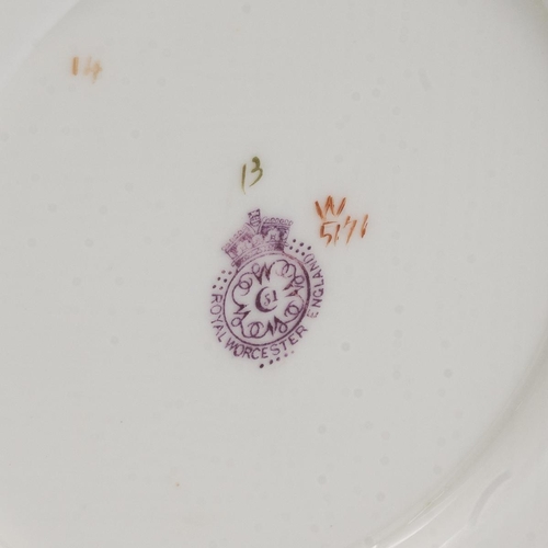 185 - Royal Worcester loving cup, hand painted in the manner of Edward Raby - wild flowers and parcel gilt... 