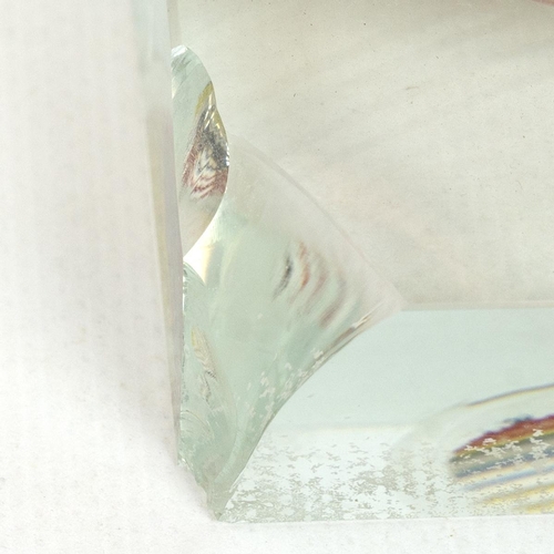 196 - Murano twisted glass sculpture (H 36.5cm), 4 unsigned glass paperweights and a pair of Rosendahl Dan... 