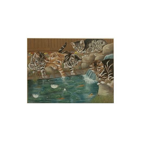 218 - Beverley Perry, 20th century, Pond Dipping, pastel, 40cm x 30cm, along with a watercolour, signed Co... 