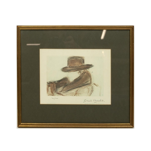 221 - Sarah Churchill (1914-1982, British), after, 'Papa' limited edition (741/750) lithograph signed in p... 