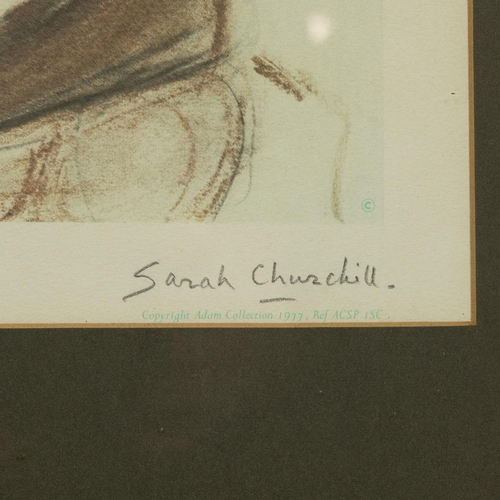 221 - Sarah Churchill (1914-1982, British), after, 'Papa' limited edition (741/750) lithograph signed in p... 
