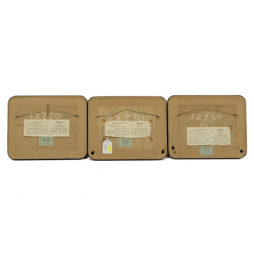 225 - Group of vintage Japanese framed woodblock prints to include: Hiroshige Ando (1797-1858), 3x views o... 