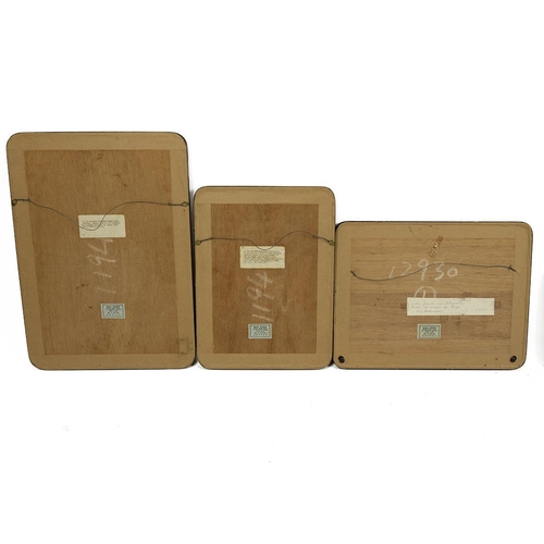 225 - Group of vintage Japanese framed woodblock prints to include: Hiroshige Ando (1797-1858), 3x views o... 