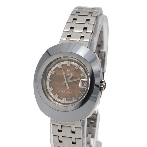 22 - Rado & Citizen quartz wristwatches. Rado DiaStar, stainless steel 25mm case with tigers eye dial... 