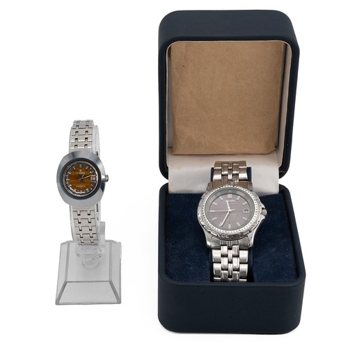 22 - Rado & Citizen quartz wristwatches. Rado DiaStar, stainless steel 25mm case with tigers eye dial... 