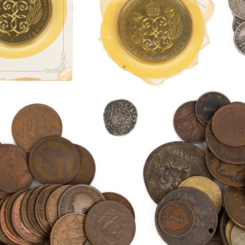 43 - Collection of 19th and early 20th Century coinage and hammered coins, including a Henry III hammered... 