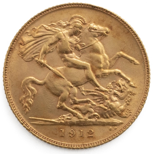 53 - Gold half Sovereign, dated 1912.