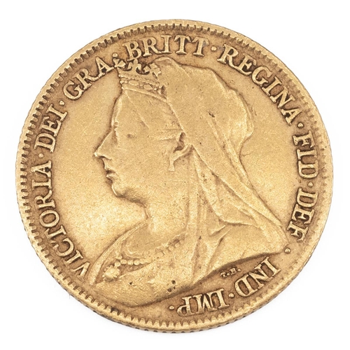 55 - Victorian gold half sovereign dated 1895, George and the Dragon to the verso.