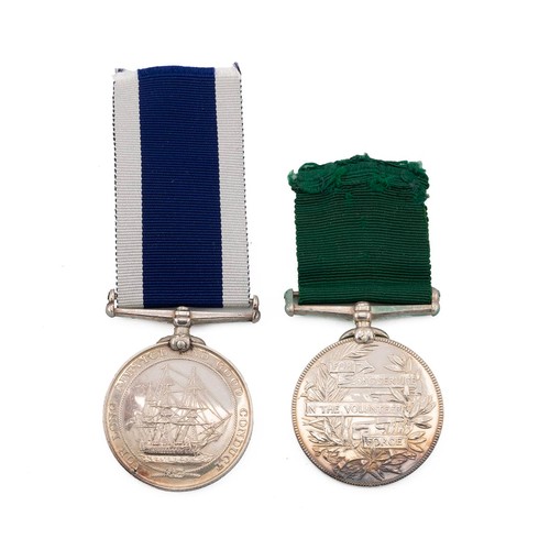 59 - Victoria Long Service and Good Conduct medal awarded to Chas. Griffin. Comd Boatn, H M Coast Guard; ... 