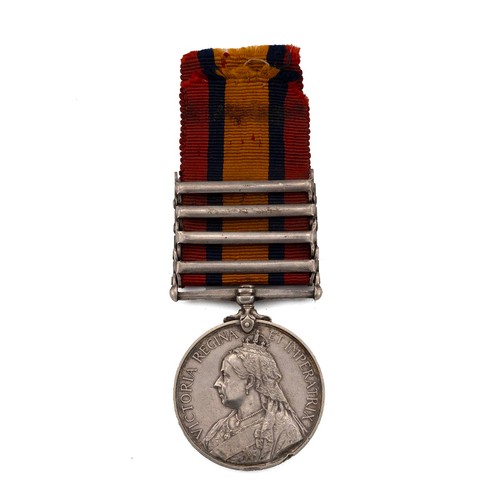 63 - Queens South Africa medal awarded to 5659 Pte AW Shergold, Wiltshire Regiment. Clasps for South Afri... 