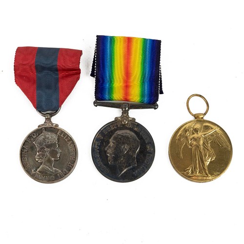 66 - Medals awarded to 140542 Pte .2. Alfred George Church RAF. Two WW1 medals, engraved to rim, along wi... 