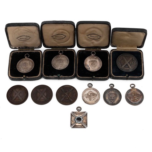 69 - Collection of 8 silver medals and 3 bronze medals. Most relate to the London Division of the Territo... 