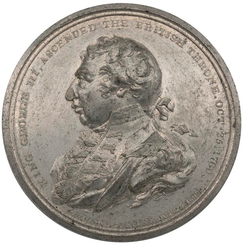 70 - 1809 white metal King George III 'National Jubilee' medal issued for his Golden Jubilee (BM652). Obv... 