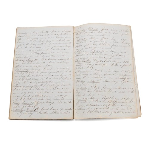 238 - T Noyes Lewis - handwritten Diary of Voyages in The Anna Maria 1849 London to Adelaide, and in HMS O... 