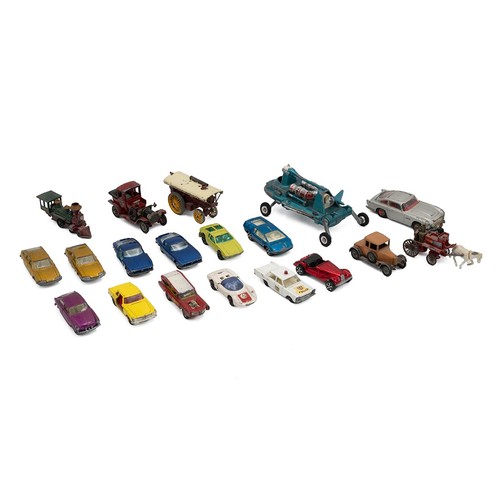 286 - Corgi, Dinky and other cars- a quantity of vintage vehicles including Dinky Joe's Car No.102, Corgi ... 