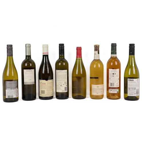 422 - Eight bottles of white wine from a range of countries to include: Condesa de Leganza Viura 2005; Fre... 