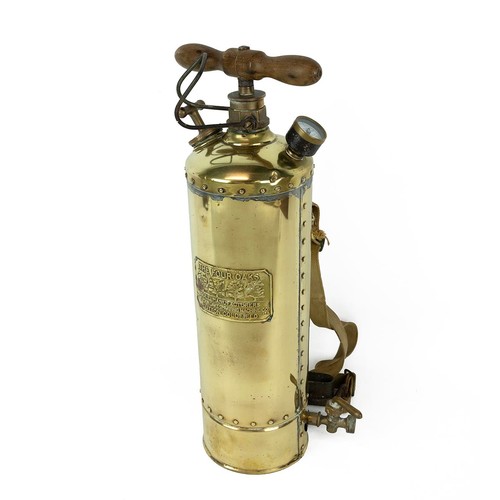 31 - Vintage The Four Oaks brass apple sprayer, sole  manufacturers Sutton Coldfield H 55.5cm.