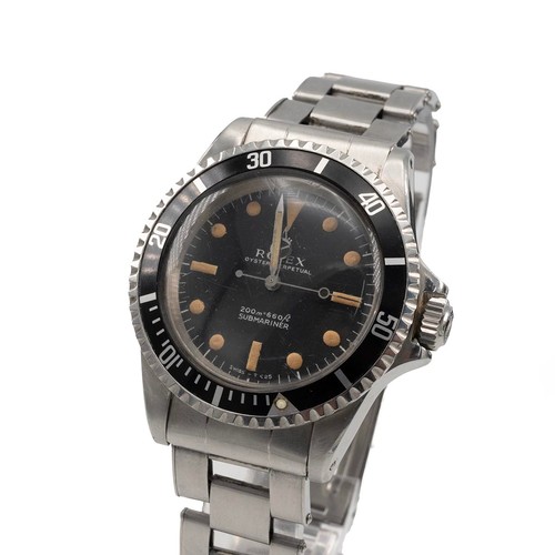 237 - Rolex Oyster Perpetual Submariner 1967 200m-660ft gents wristwatch. Ref 5513, Serial: 170xxxx.  40mm... 