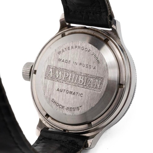 13 - A KGB Amphibian wristwatch, stamped to the reverse 