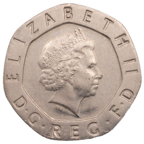 43 - A undated circulated 20 pence coin.