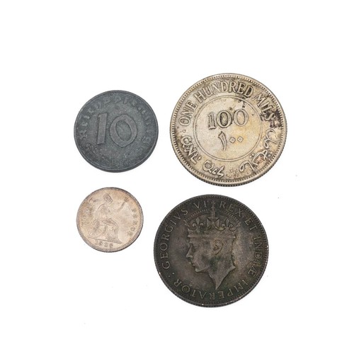 51 - Collection of British and world coinage to include 18th-century silver coins, pre-1920 and pre-1947 ... 